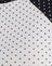 White and Black with Micro Polka Print