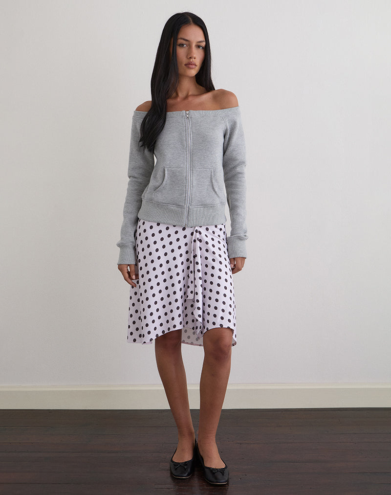 Image of Airazo Bardot Sweater in Grey Marl