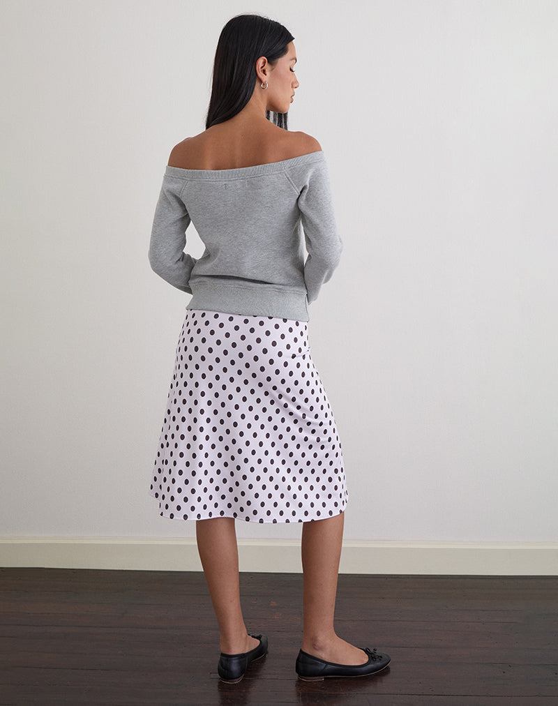 Image of Airazo Bardot Sweater in Grey Marl