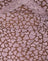 Brown Flock Mesh with Pink Heart Print