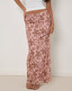 Image of Alfreda Maxi Skirt in Neutral Floral Print