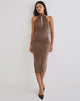 Image of Anezka Midi Dress in Bitter Chocolate