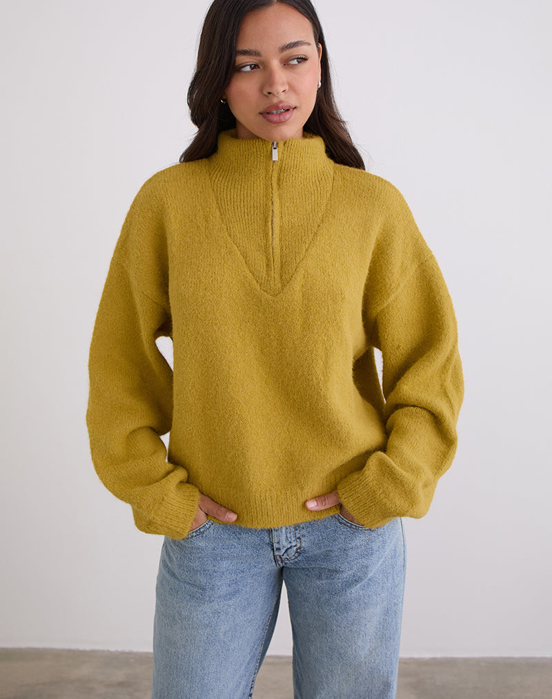 Image of Atine Jumper in Ochre Mustard