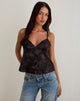 Image of Marinda Top in Jacquard Dark Purple Floral