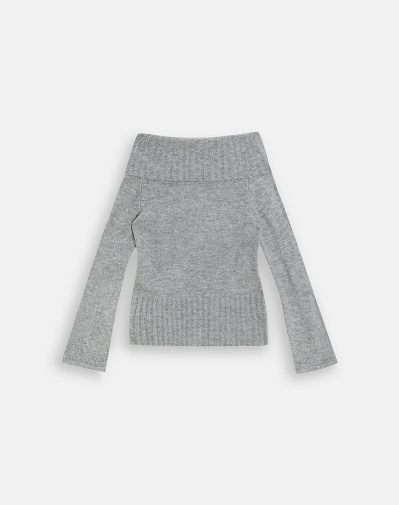 Image of Azrina Jumper in Knit Grey