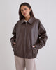 Image of Cavita Jacket in PU Bitter Chocolate