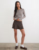 Image of Carnila Skort in Tailoring Pinstripe Brown