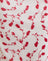 Cream with Red Leafy Lily Flock