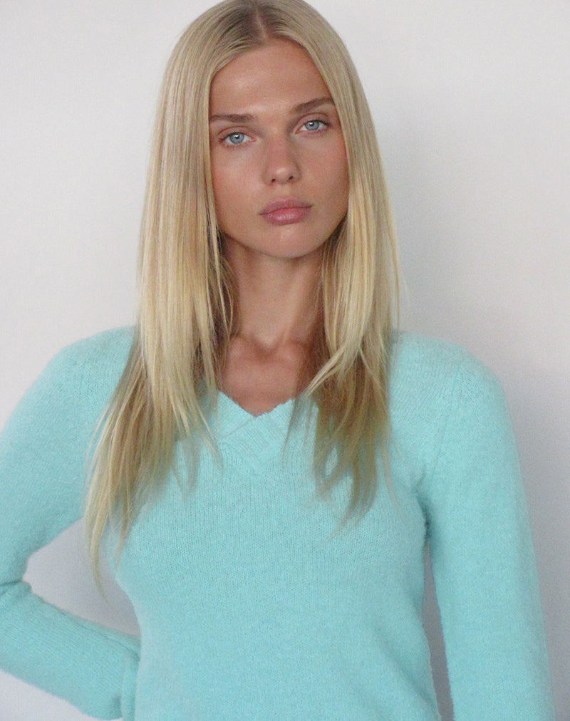 Image of Dinesa Jumper in Knit Blue Tint