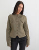 Image of Diranda Military Jacket in Twill Khaki