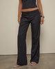 Image of Ganta Slim Trouser in Pinstripe Black