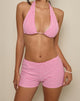 Image of Eunia Short in Stripe Towelling Pink