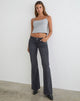 Image of Extra Low Rise Flare Jeans in Vintage Black
