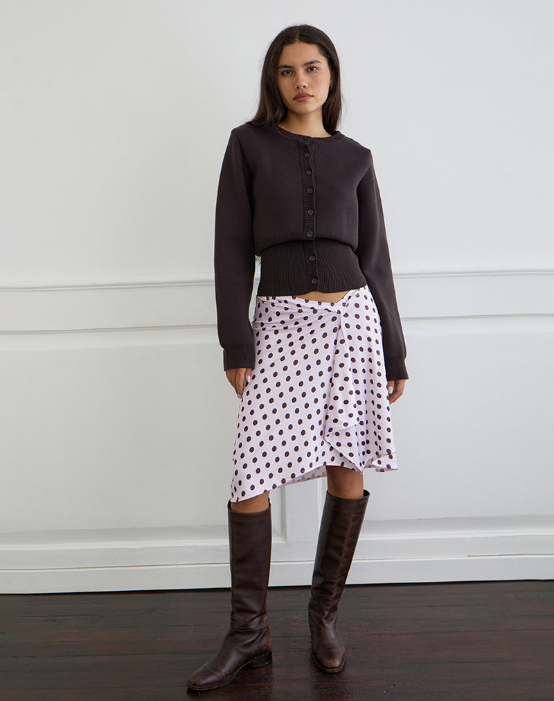 Image of Esmeray Midi Skirt in Retro Polka Dot