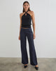 Image of Falita Trouser in Tailoring Navy Stripe