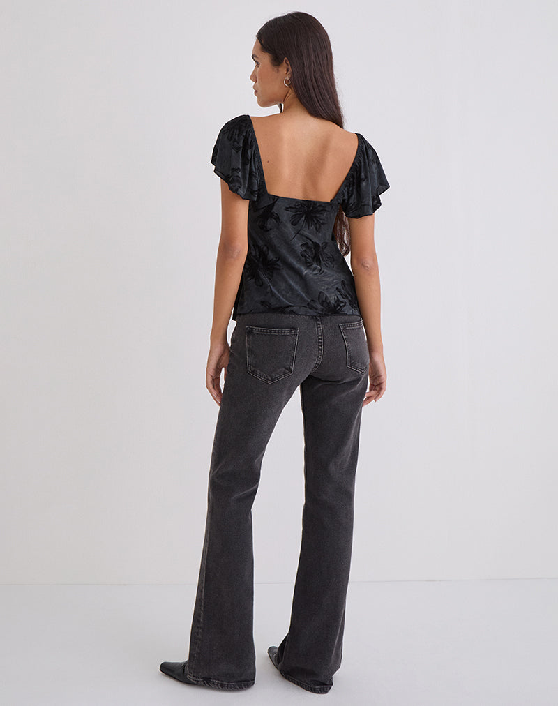 Image of Fonzie Cami Top in Burnout Velvet Grey