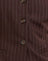 Dark Brown Pinstripe