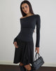 Image of Hoang Slouch Top in Oblique Stripe Ocean Storm