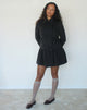 Image of Juliena Coat with Skirt Hem in Dark Grey