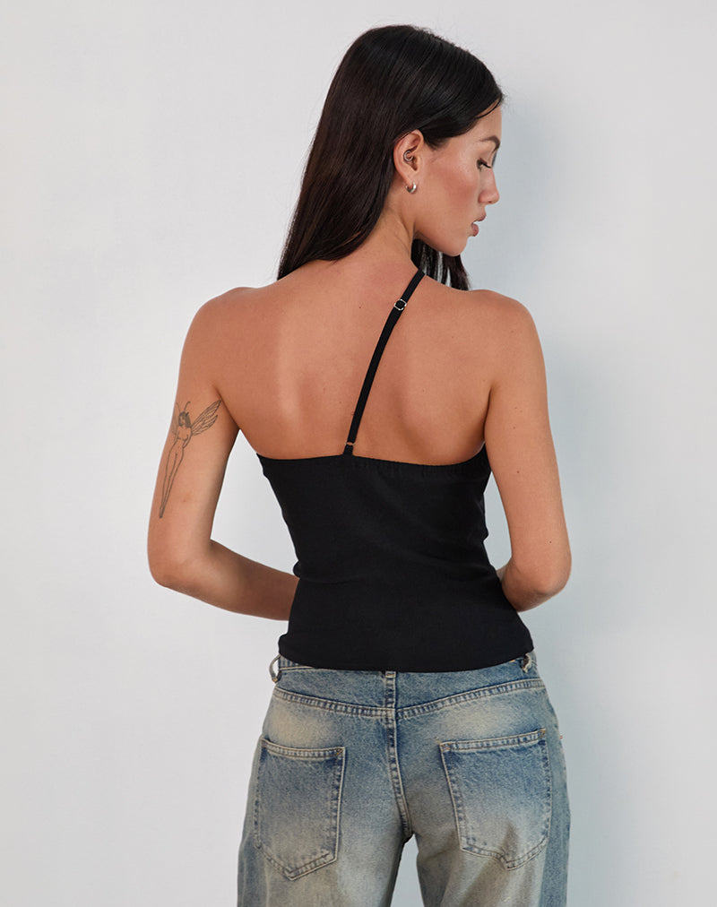 Image of Kacya Asymmetric Top in Black