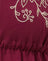 Burgundy with Floral Embroidery