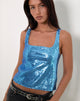Image of Kosile Cami Top in Sequin Blue