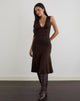 Image of Laluma Midi Dress in Bitter Chocolate
