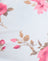 White with Pink Floral Bloom