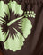 Brown and Green Mono Hibiscus with Beads