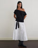 Image of Lola Tie Waist Top in Rayon Jersey Black