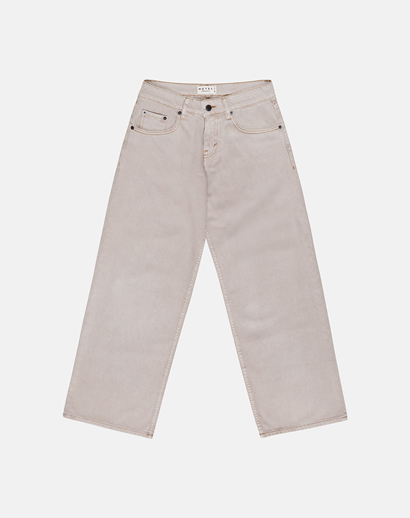 Image of Low Rise Roomy Jeans in Pebble