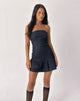 Image of Luminis Mini Dress in Dark Denim Indigo
