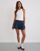 Image of Lupi Micro Skirt in Chambray Vintage Blue