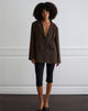 Image of Maiwa Textured Tailoring Blazer in Brown