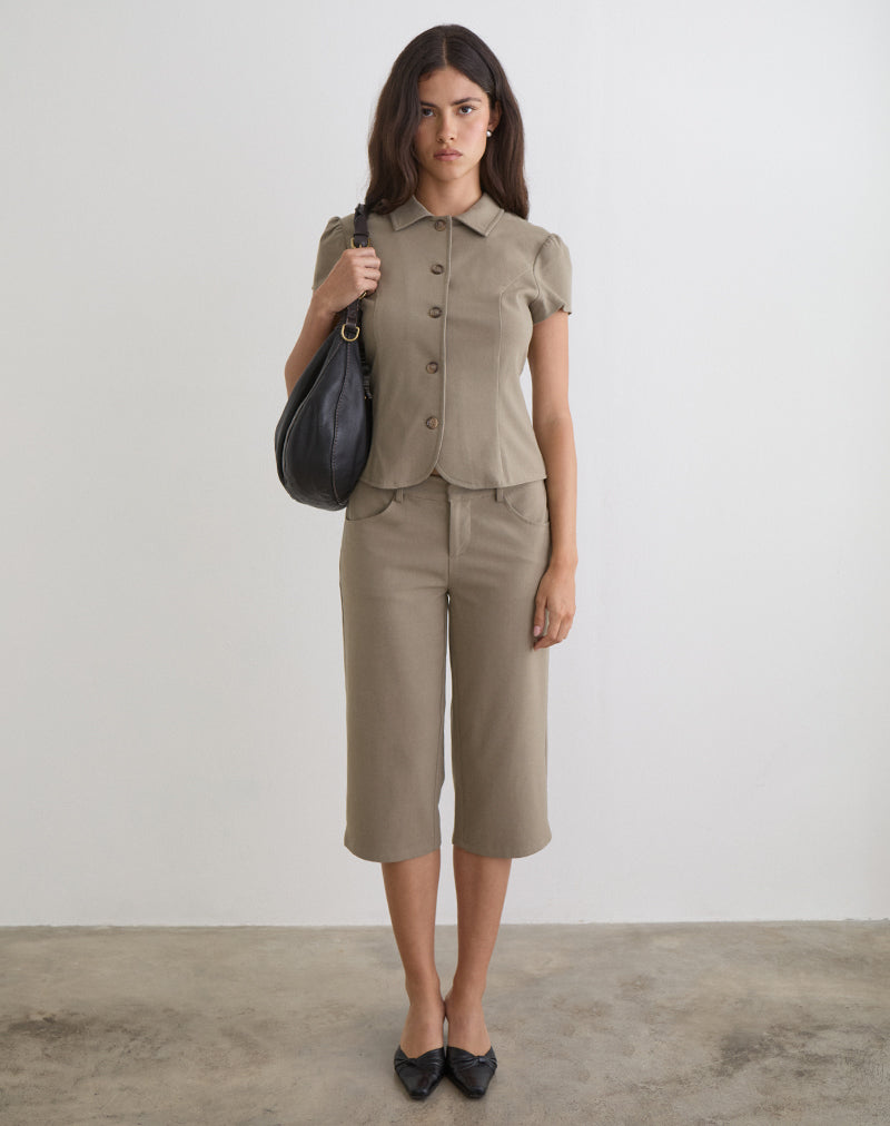 Image of Maorah Blouse in Tailoring Light Taupe