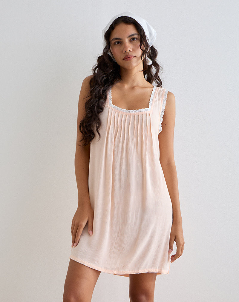 Image of Musta Sleeveless Mini Dress in Scallop Shell