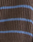 Brown with Blue Stripe