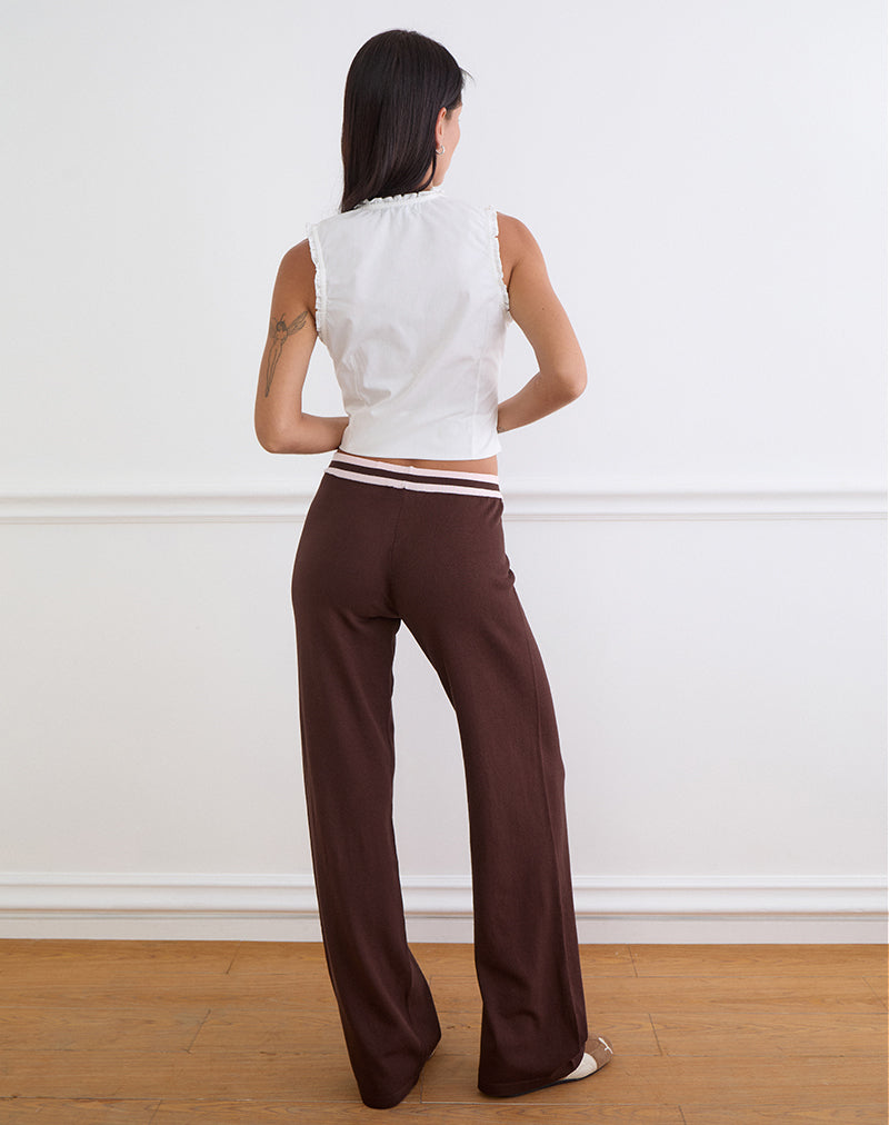 Image of Natela Trouser in Dark Brown
