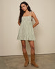 Image of Nikita Mini Dress in Green Check