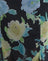 Black Chiffon with Crystal Flower Print