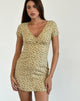 Image of Omoni Dress in Washed Ditsy Yellow