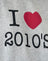 Grey Marl with I Love 2010's Print