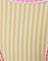 Yellow Stripe with Pink Gingham Binding