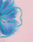 Pink and Blue Watercolour Flower