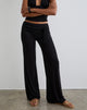 Image of Donata Trouser in Black with Belt