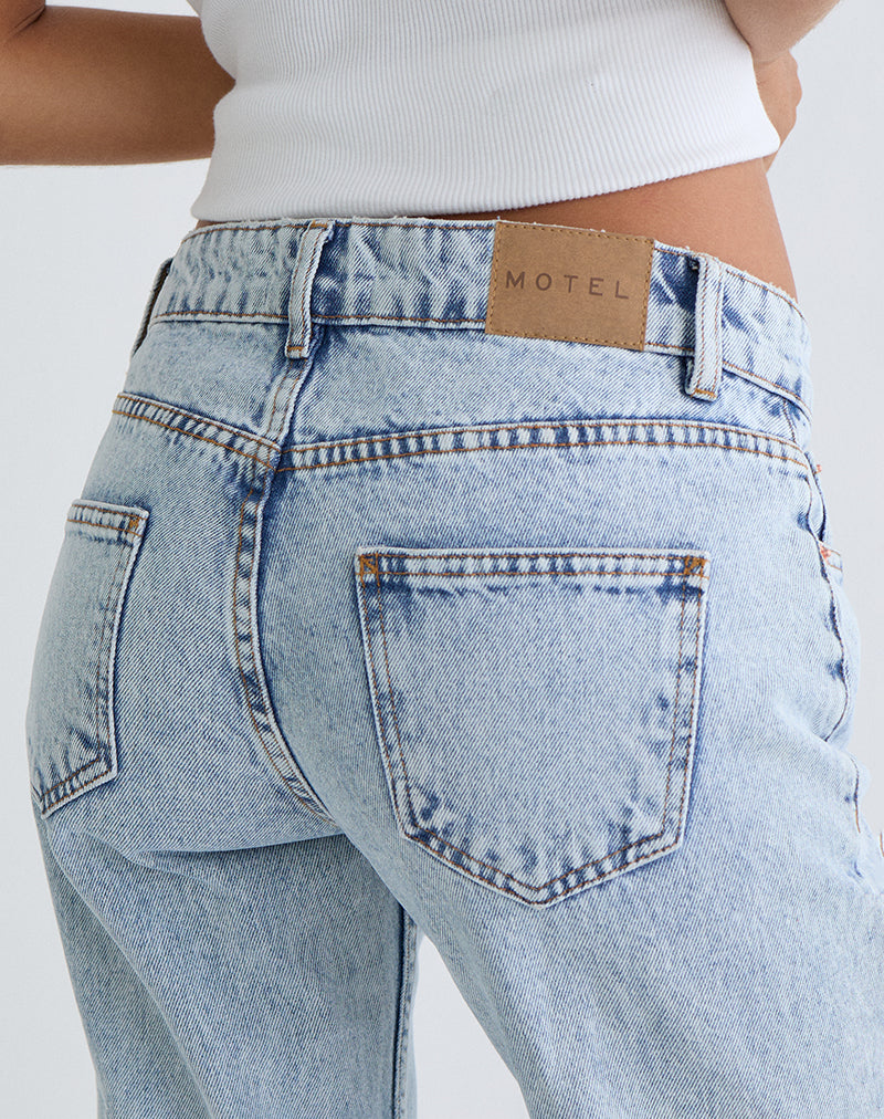 Image of Rigid Low Rise Flare Jeans in 80s Light Wash