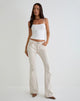 Image of Rigid Low Rise Flare Jeans in Off White