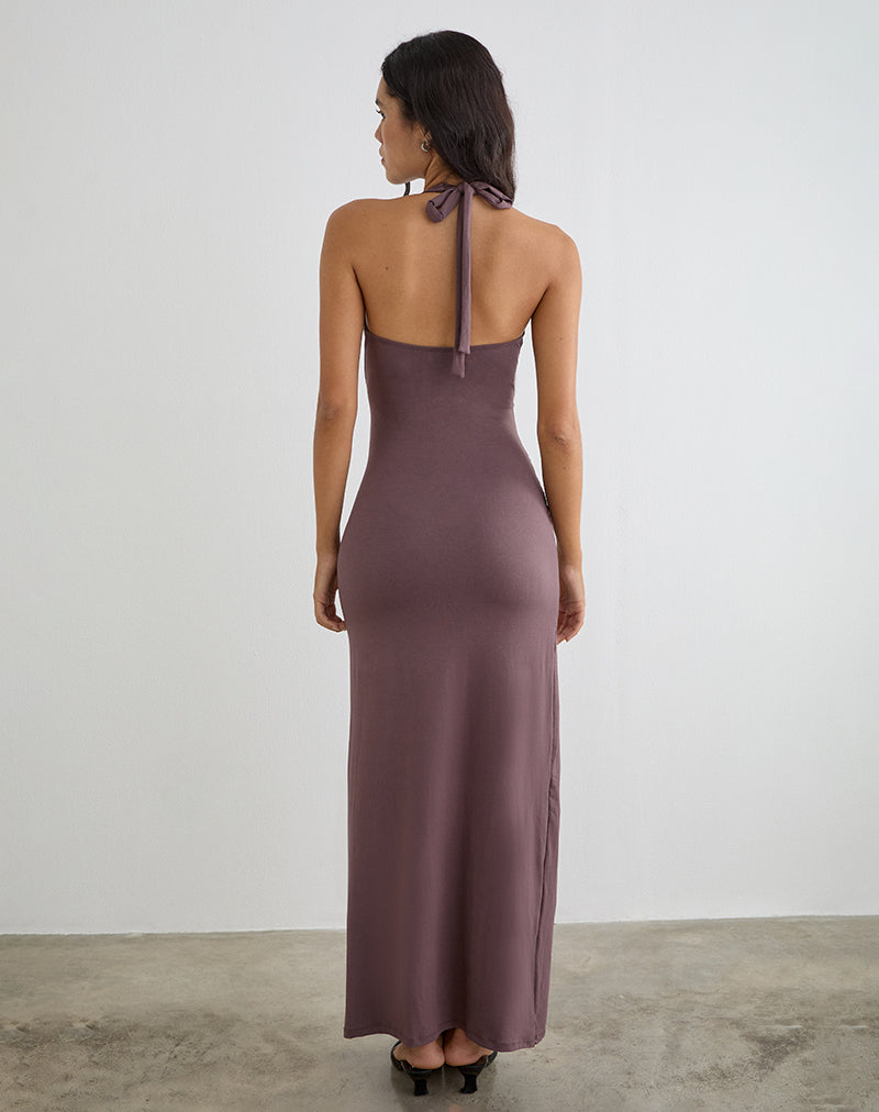 Image of Rohesia Maxi Dress in Deep Taupe