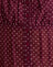 Chiffon Mini Polka Burgundy