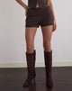 Image of Lucen Mini Short in Tailoring Brown
